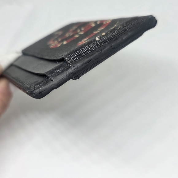 Gucci Black Card Holder with Red Snake Design - Picture 4 of 6